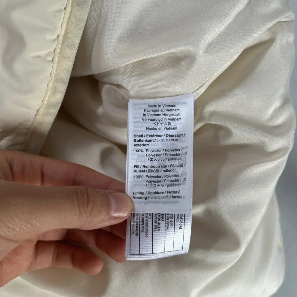 J Crew Mercantile Quilted Vest Womens M Beige Preppy Lightweight  Retrocore‎
